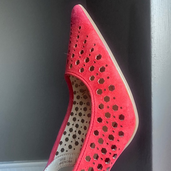 Calvin Klein Slingback Damaris Pumps Size 7 Coral Orange Red Slingback Heels - Picture 13 of 13